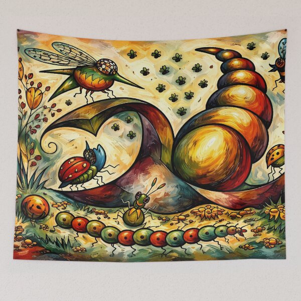 Item preview, Whimsical Garden Filled with Insects designed and sold by cuprum.