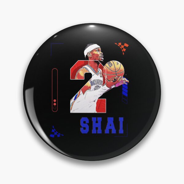 Item preview, Shai Red White Player Basketball Poster Design Today designed and sold by KenzaCoppin.