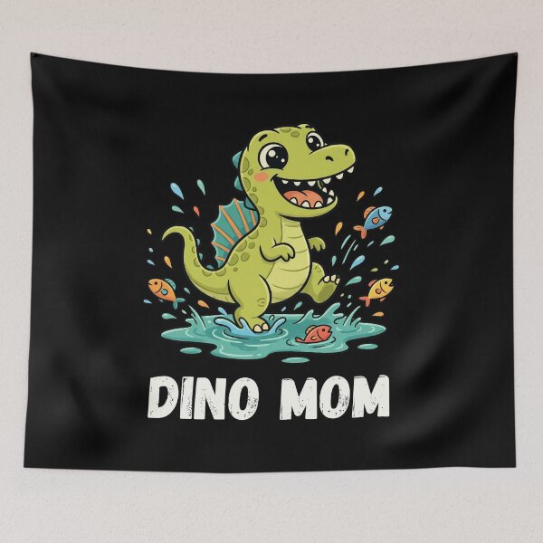 Item preview, DINO MOM Cute Spinosaurus Dinosaur Splashing Water Funny designed and sold by snowry.