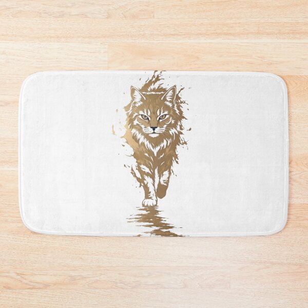 Artikelvorschau, Kunst mit dem Geist einer goldenen mystischen Katze | Elegantes minimalistisches Katzen-Design entworfen und verkauft von Dyan4.