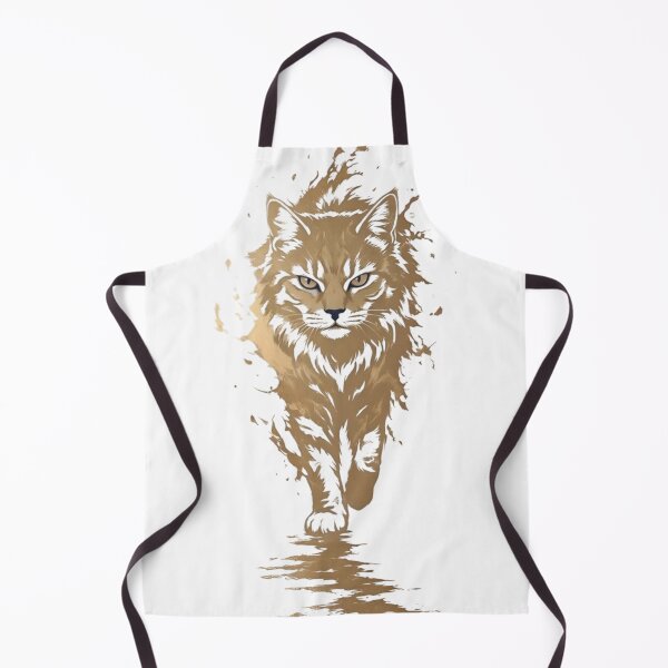 Item preview, Golden Mystic Cat Spirit Art | Elegant Feline Minimalist Aesthetic Design designed and sold by Dyan4.