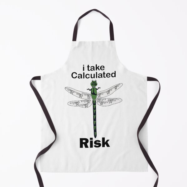 Item preview, Funny Calculated Risk Taker Dragonfly  designed and sold by Nisha Prabhu.