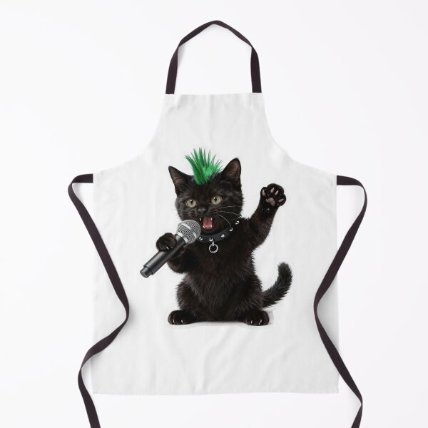 Item preview, Punk Rock Black Cat Singer designed and sold by Winking-Kitten.