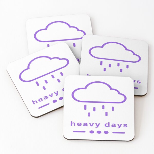 Item preview, Heavy Days – Purple Rain Cloud Aesthetic designed and sold by Velora Design .