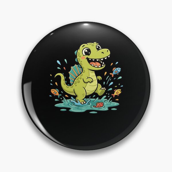 Item preview, Cute Spinosaurus Dinosaur Splashing Water Fun designed and sold by snowry.