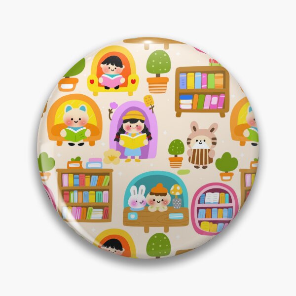 Item preview, Tiny Library Adventures Seamless Pattern  designed and sold by KJackArtwork.