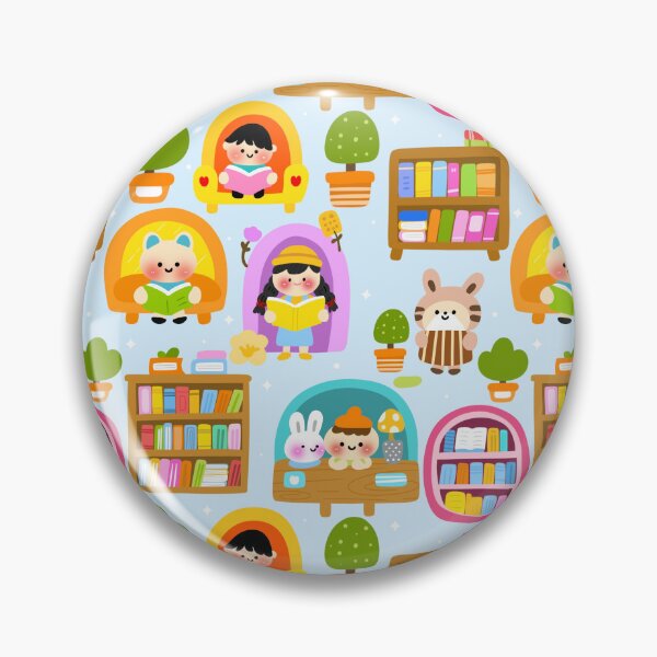 Item preview, Tiny Library Adventures Seamless Pattern  designed and sold by KJackArtwork.