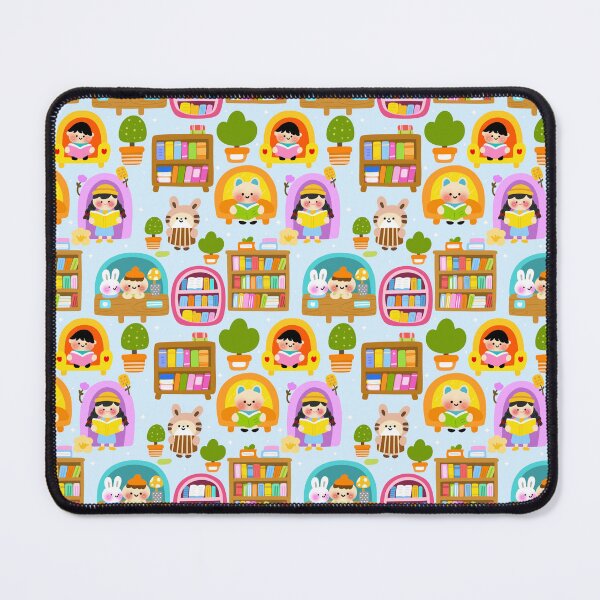 Item preview, Tiny Library Adventures Seamless Pattern  designed and sold by KJackArtwork.