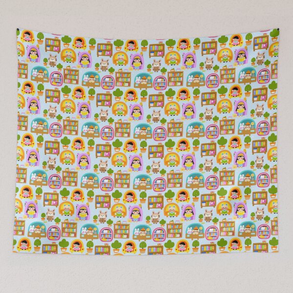 Item preview, Tiny Library Adventures Seamless Pattern  designed and sold by KJackArtwork.