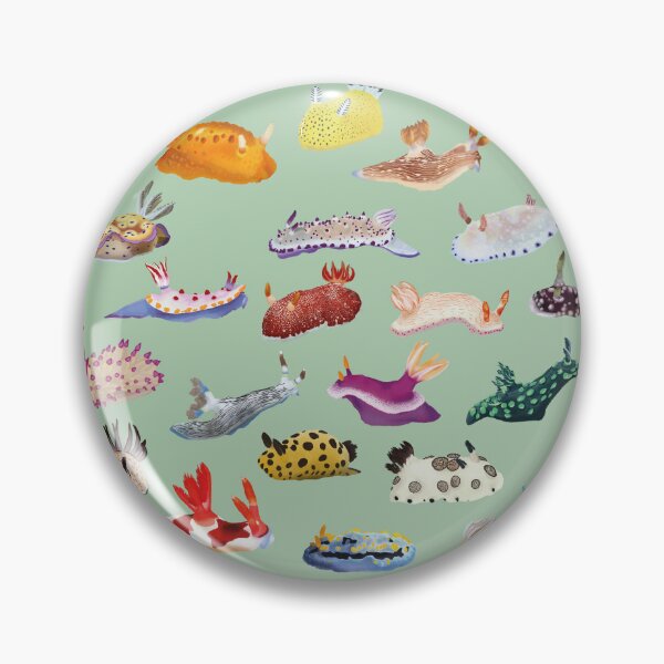 Item preview, Pattern 27 Nudibranch - sea slug - green designed and sold by Poulpimousse.
