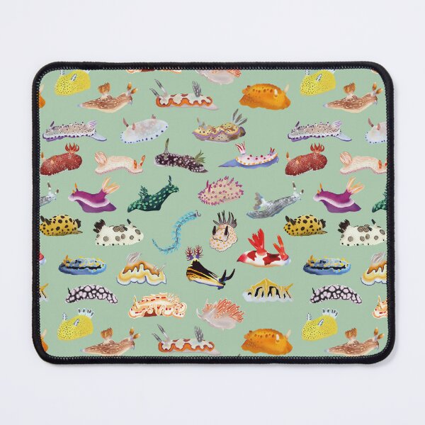 Item preview, Pattern 27 Nudibranch - sea slug - green designed and sold by Poulpimousse.