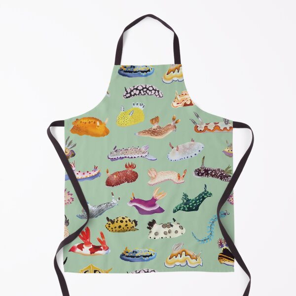 Item preview, Pattern 27 Nudibranch - sea slug - green designed and sold by Poulpimousse.
