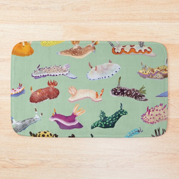 Item preview, Pattern 27 Nudibranch - sea slug - green designed and sold by Poulpimousse.