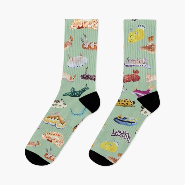 Item preview, Pattern 27 Nudibranch - sea slug - green designed and sold by Poulpimousse.