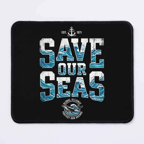 Item preview, Save Our Seas Vintage Ocean Conservation Whale designed and sold by TeNovaStudio.