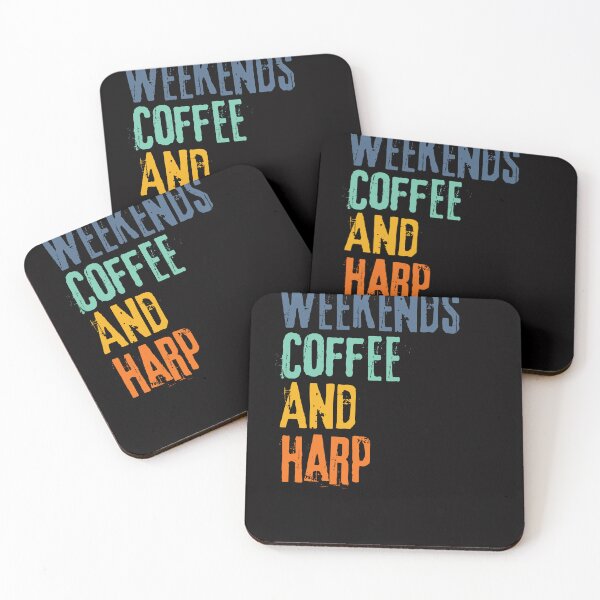 Item preview, Funny Retro Weekends Coffee and Harp designed and sold by WeirdlyRare.