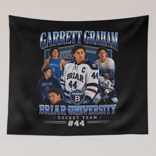 Item preview, Garrett Graham #44 Briar Hawks University Hockey, Off Campus - Garrett Graham designed and sold by MoodMew.