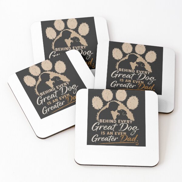 Item preview, Behind Every Great Dog Is An Even Greater Dad Shirt | Pet Lover Quote Tee designed and sold by PoojaArtLab.
