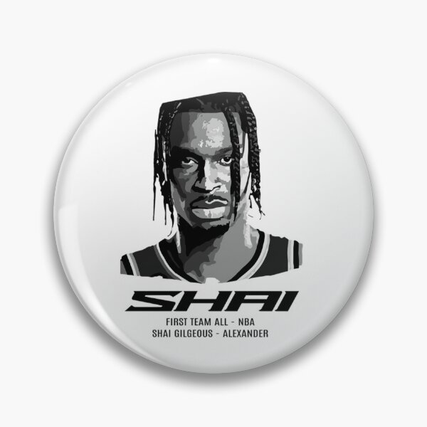 Item preview, Shai Gilgeous Alexander Monochrome Portrait Basketball Poster Design designed and sold by JayiaGribbleu.