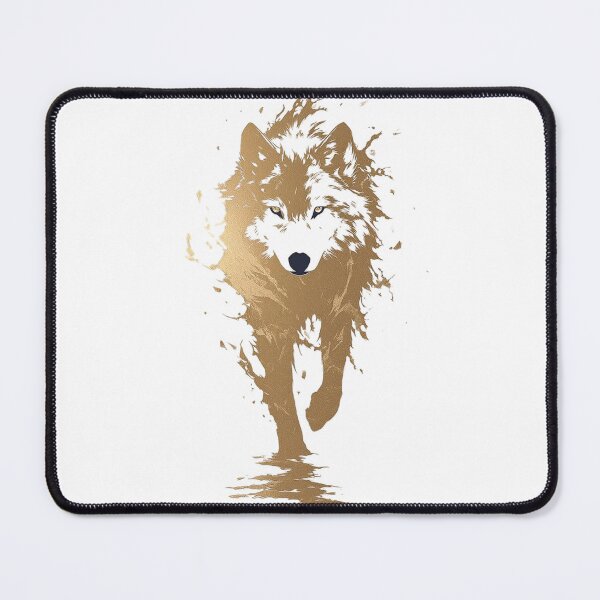 Item preview, Golden Alpha Wolf Spirit | Minimalist Luxury Wolf Aesthetic Art designed and sold by Dyan4.