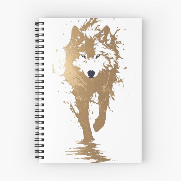 Item preview, Golden Alpha Wolf Spirit | Minimalist Luxury Wolf Aesthetic Art  designed and sold by Dyan4.