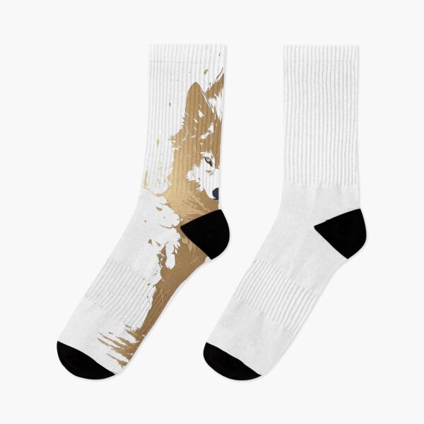 Item preview, Golden Alpha Wolf Spirit | Minimalist Luxury Wolf Aesthetic Art  designed and sold by Dyan4.