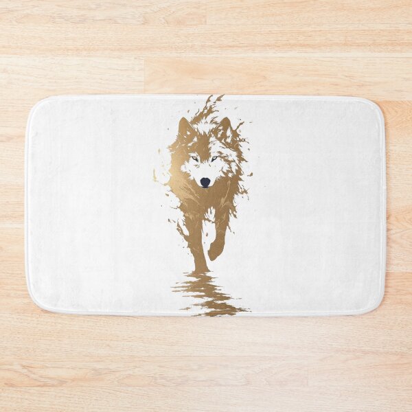 Item preview, Golden Alpha Wolf Spirit | Minimalist Luxury Wolf Aesthetic Art  designed and sold by Dyan4.
