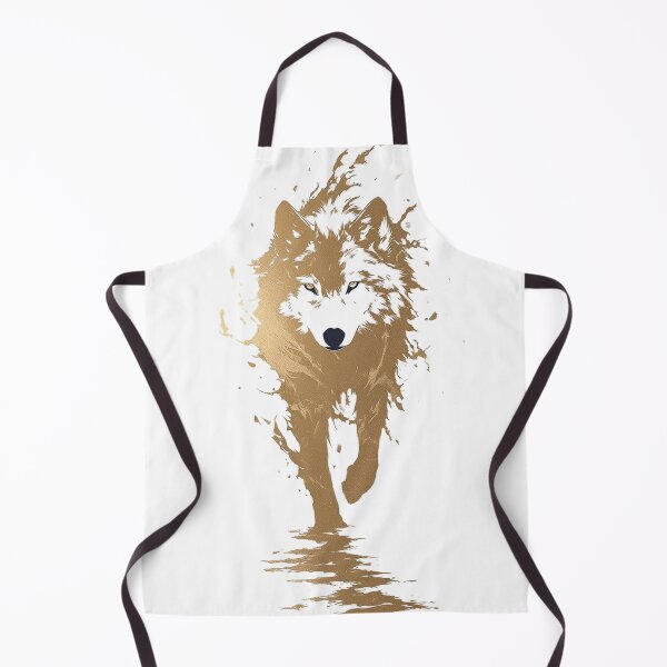 Item preview, Golden Alpha Wolf Spirit | Minimalist Luxury Wolf Aesthetic Art designed and sold by Dyan4.