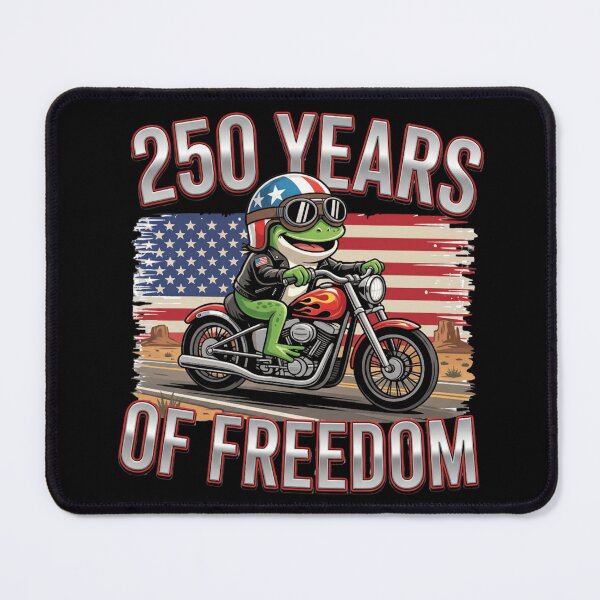 Item preview, 250 Years Of Freedom 1776 Patriotic Frog Biker Ride American Flag Motorcycle designed and sold by Thread&Fable.