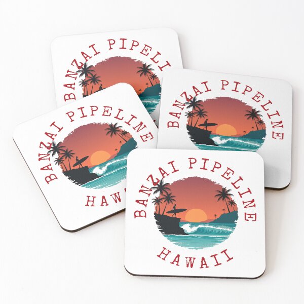 Item preview, Banzai Pipeline - Hawaii (with Red Lettering) designed and sold by VelvetRoom.