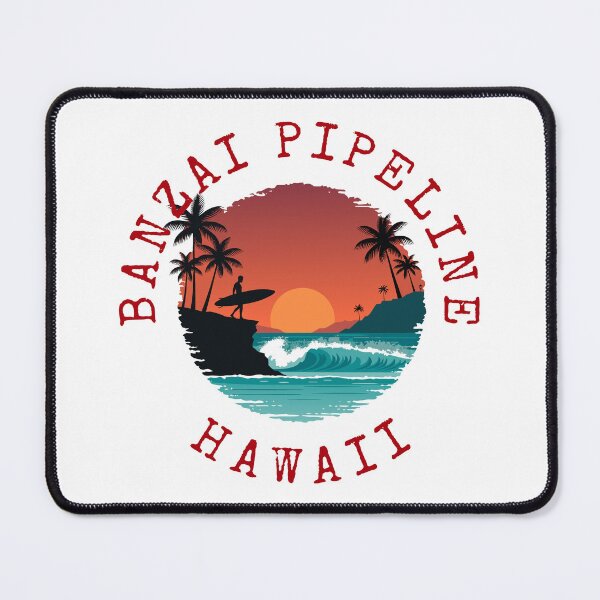 Item preview, Banzai Pipeline - Hawaii (with Red Lettering) designed and sold by VelvetRoom.