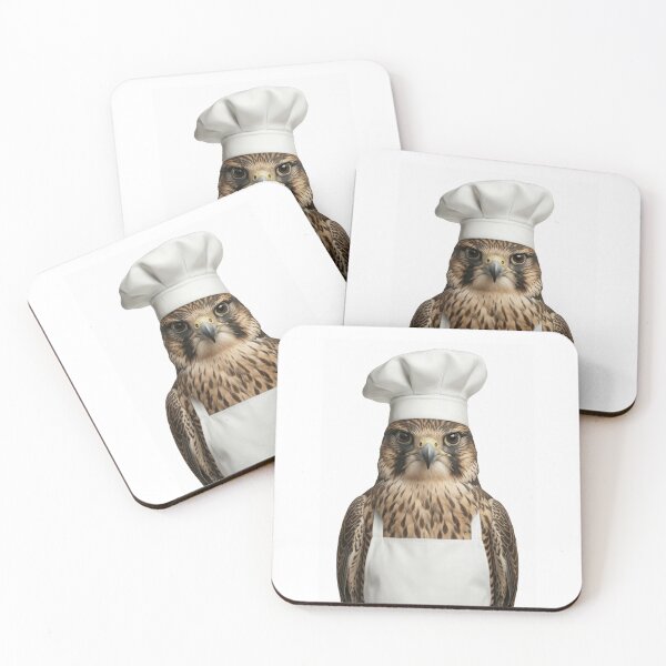 Item preview, Funny Peregrine Falcon Chef Realistic Animal Cooking Humor Art designed and sold by LazyOwlStore.