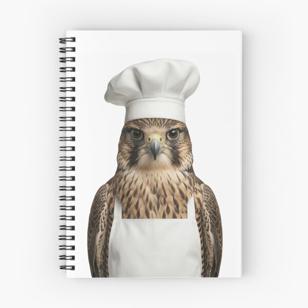 Item preview, Funny Peregrine Falcon Chef Realistic Animal Cooking Humor Art designed and sold by LazyOwlStore.