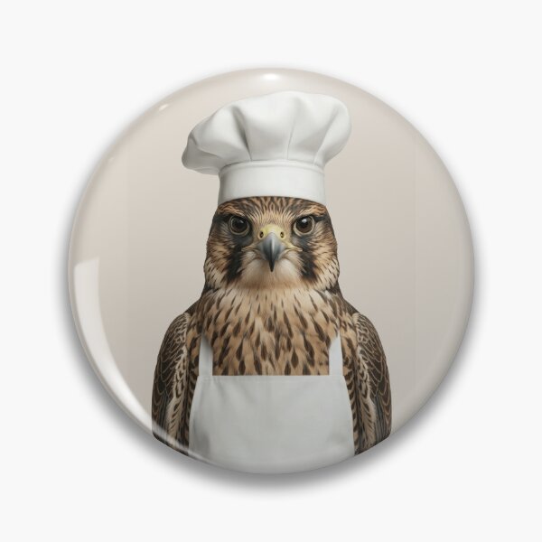 Item preview, Funny Peregrine Falcon Chef Realistic Animal Cooking Humor Art designed and sold by LazyOwlStore.