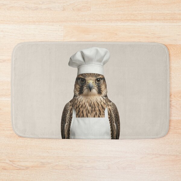 Item preview, Funny Peregrine Falcon Chef Realistic Animal Cooking Humor Art designed and sold by LazyOwlStore.