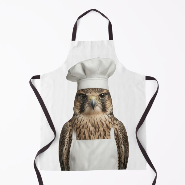 Item preview, Funny Peregrine Falcon Chef Realistic Animal Cooking Humor Art designed and sold by LazyOwlStore.