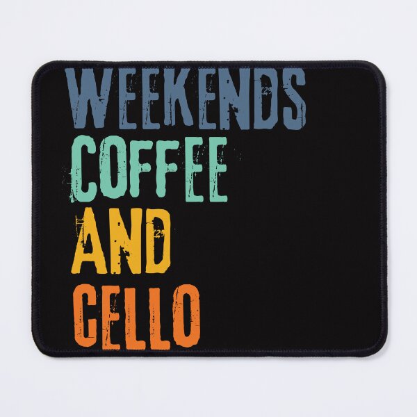 Item preview,  Funny Retro Weekends Coffee and Cello designed and sold by WeirdlyRare.