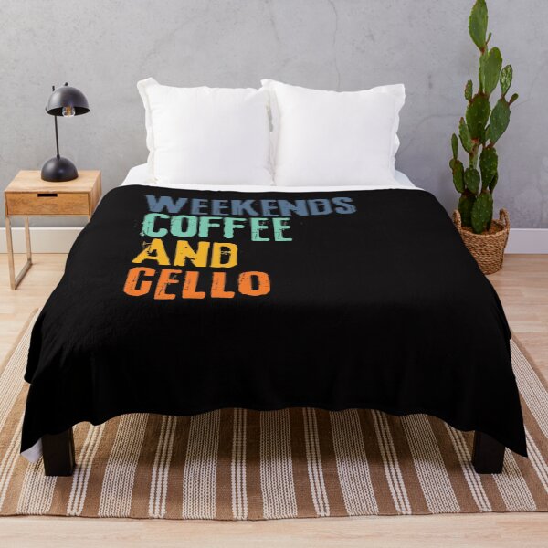 Item preview, Funny Retro Weekends Coffee and Cello designed and sold by WeirdlyRare.