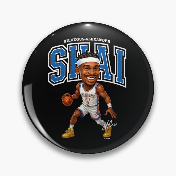 Item preview, Shai Gilgeous Alexander Big Head Basketball Poster Design designed and sold by JayiaGribbleu.