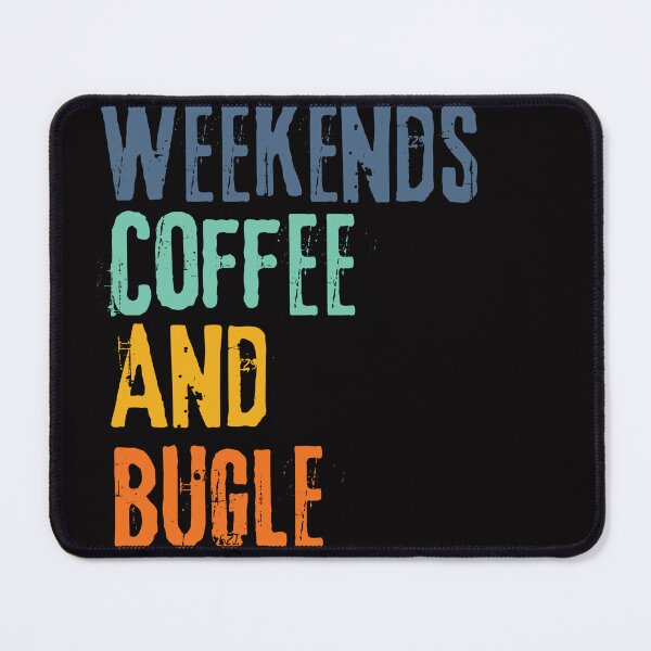 Item preview, Funny Retro Weekends Coffee and Bugle designed and sold by WeirdlyRare.