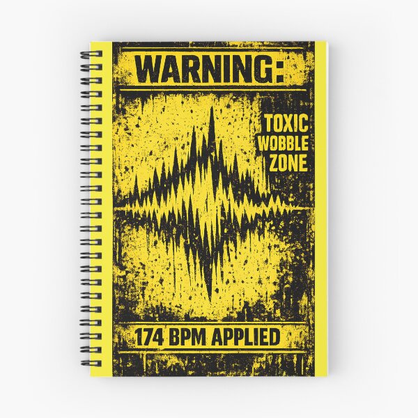 Item preview, Toxic Wobble Zone 174 BPM Warning designed and sold by  ZenRave Designs.