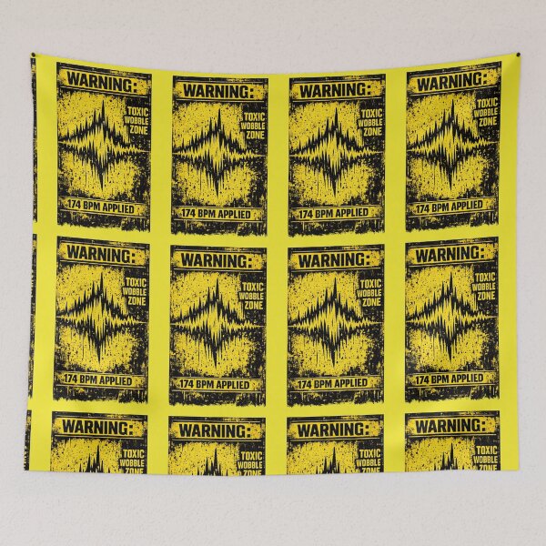 Item preview, Toxic Wobble Zone 174 BPM Warning designed and sold by  ZenRave Designs.