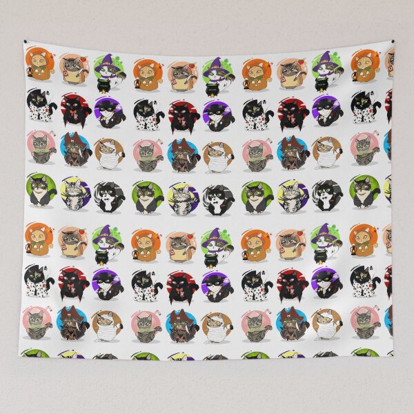 Item preview, The Cat Pack (themed) designed and sold by Irece Illustrations.