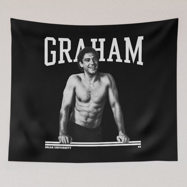 Item preview, Garrett Graham #44 Briar Hawks University Hockey, Off Campus - Garrett Graham designed and sold by MoodMew.