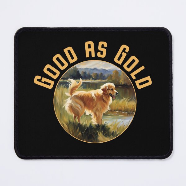 Item preview, Good as Gold, Golden Retriever Portrait designed and sold by Futurebeachbum.