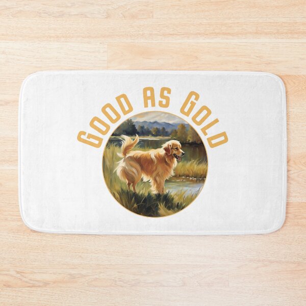 Item preview, Good as Gold, Golden Retriever Portrait designed and sold by Futurebeachbum.