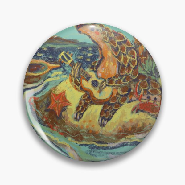 Item preview, pangolin playing ukulele designed and sold by guilhernunes.