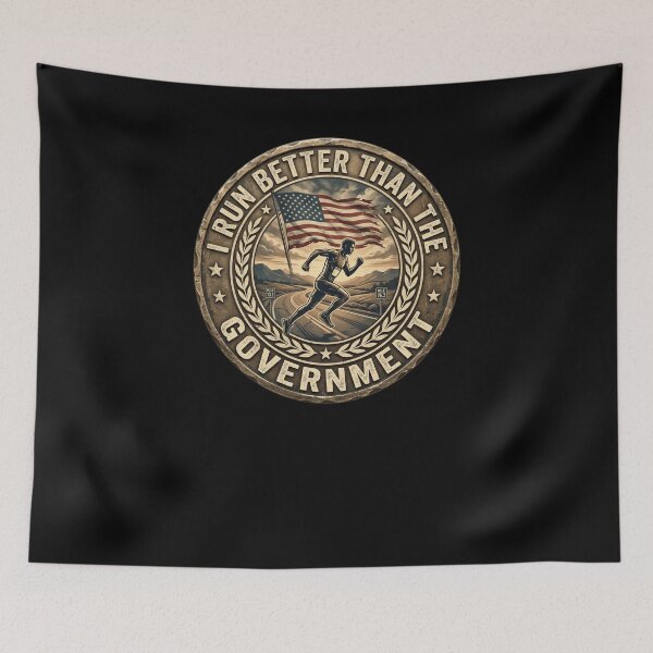 Item preview, I Run Better Than The Government Runner Marathon designed and sold by snowry.