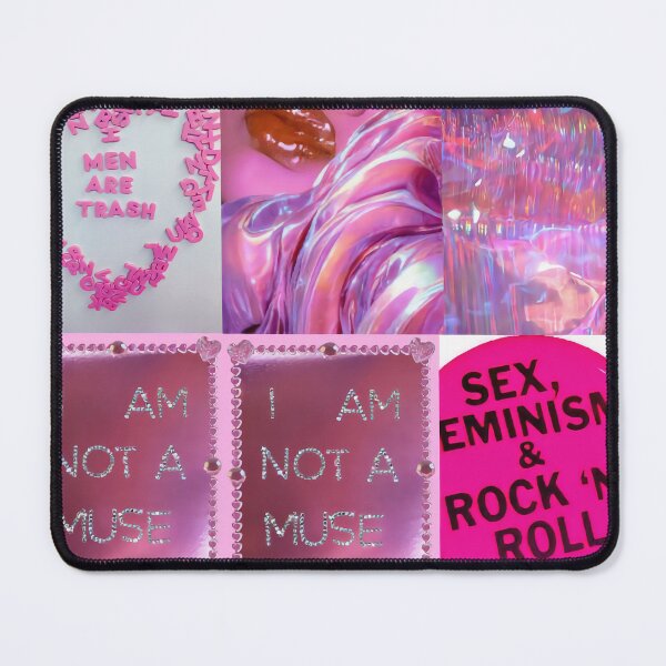 Item preview, Rihanna Sex Feminism Rock N Roll Pink Collage designed and sold by y2kponyclub.