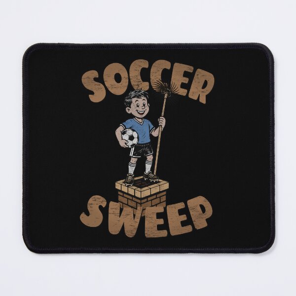 Item preview, SOCCER SWEEP Vintage Football Chimney Sweep Retro Art designed and sold by RonnyMilleo.